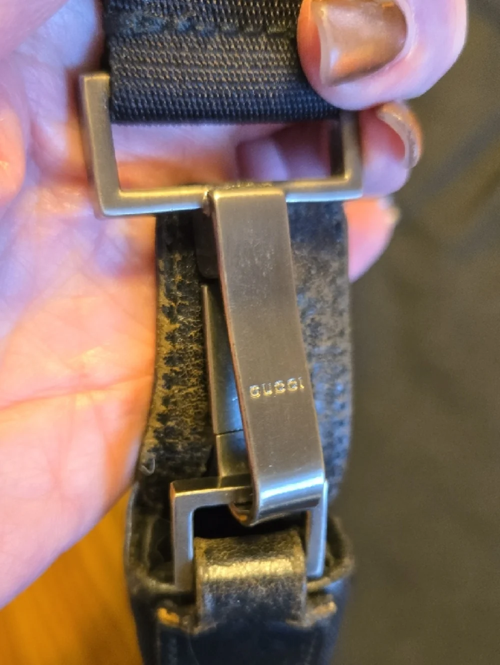 Gucci Black Canvas Crossbody Bag